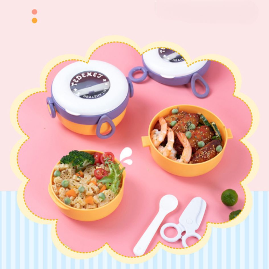 Bát trẻ em nhựa pp HC.34.G12, hộp cơm trẻ em, hộp cơm trưa