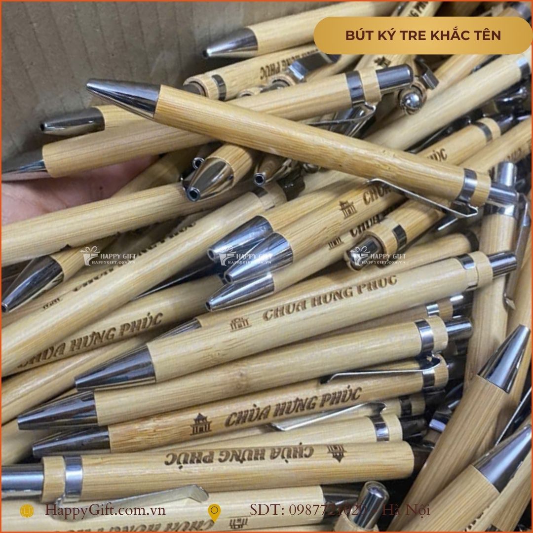 🎁 BÚT TRE KHẮC TÊN – QUÀ TẶNG TỰ NHIÊN & Ý NGHĨA 🎁