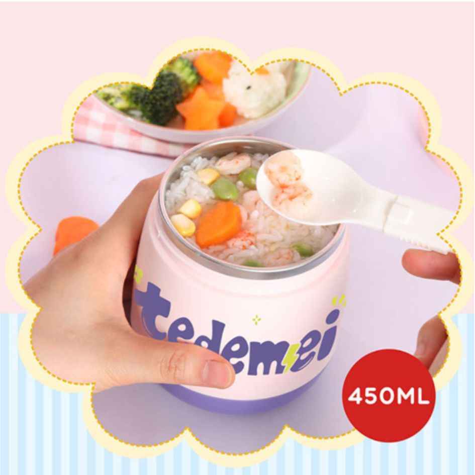 Hộp cơm giữ nhiệt Tedemei HC.57.G14.6, hộp cháo, hộp cơm văn phòng