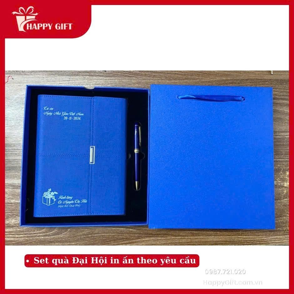🎁 SET QUÀ ĐẠI HỘI CAO CẤP – IN ẤN THEO YÊU CẦU 🎁
