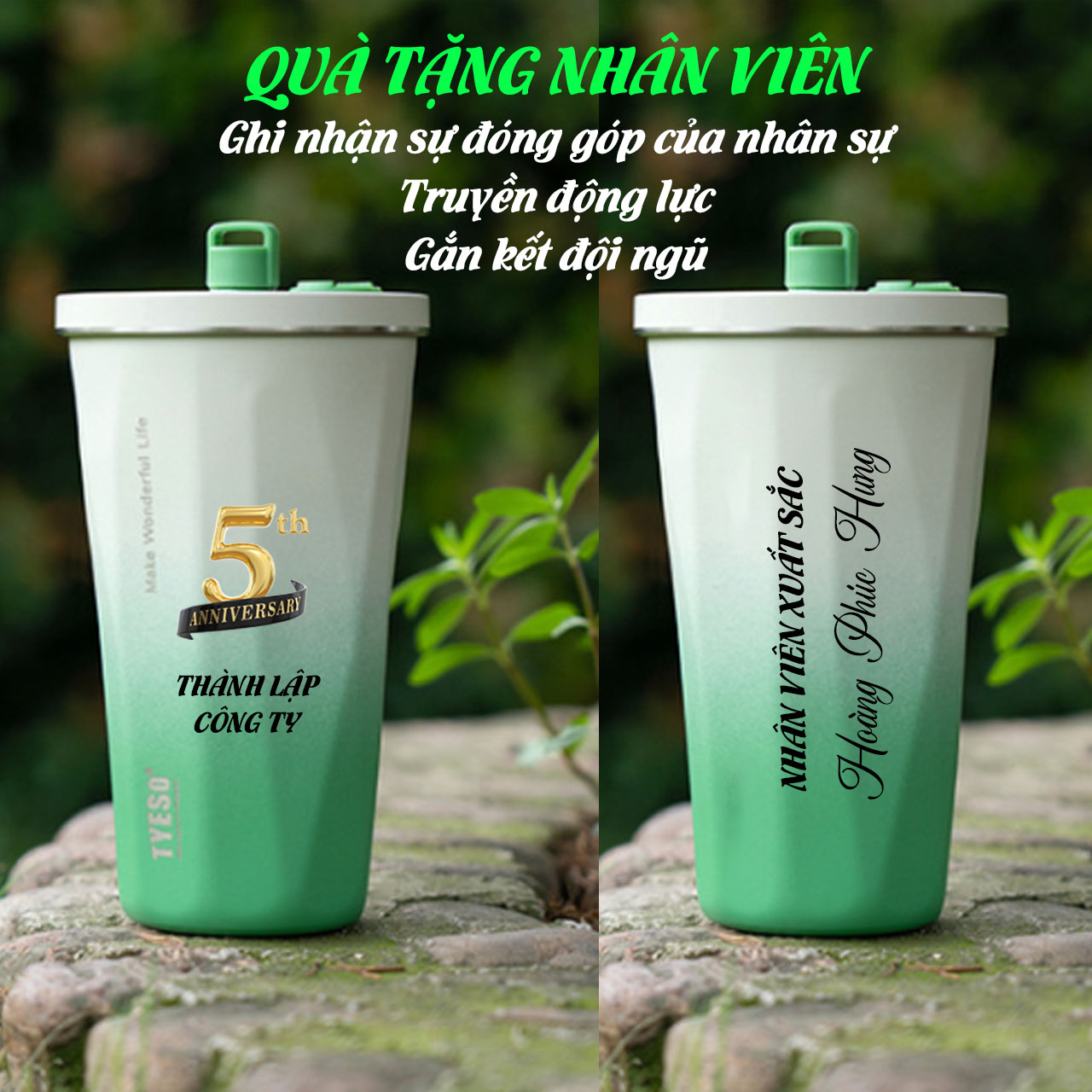 🧊 CỐC GIỮ NHIỆT TYESO 600ML – THIẾT KẾ HIỆN ĐẠI, TIỆN LỢI MỖI NGÀY