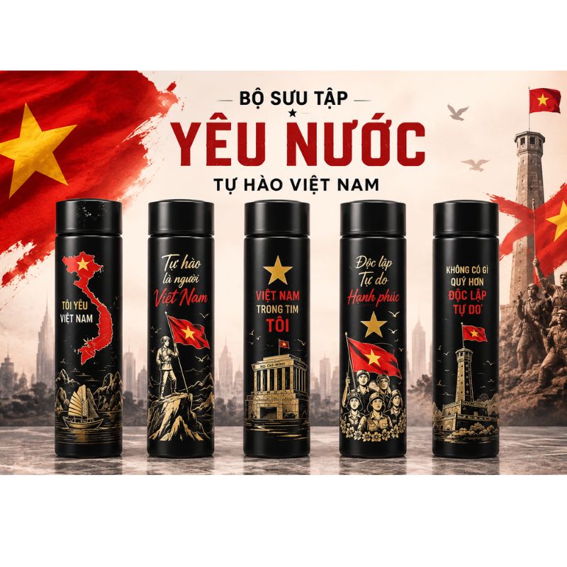 Bình Giữ Nhiệt Inox 304 Cổ Phong 500ml – In Logo, Khắc Tên Theo Yêu Cầu