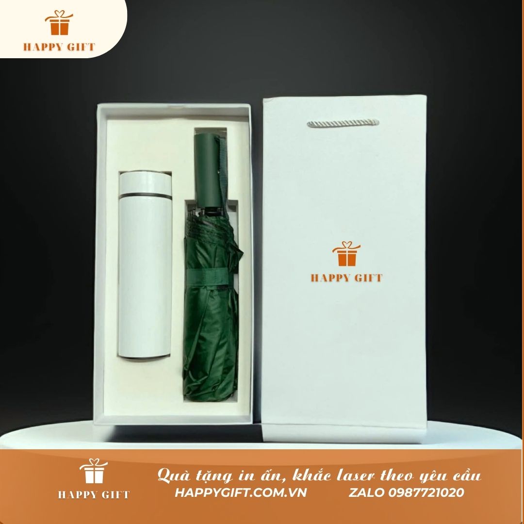 🎁 SET Ô CẦM TAY KÈM CỐC - BÌNH GIỮ NHIỆT - S05