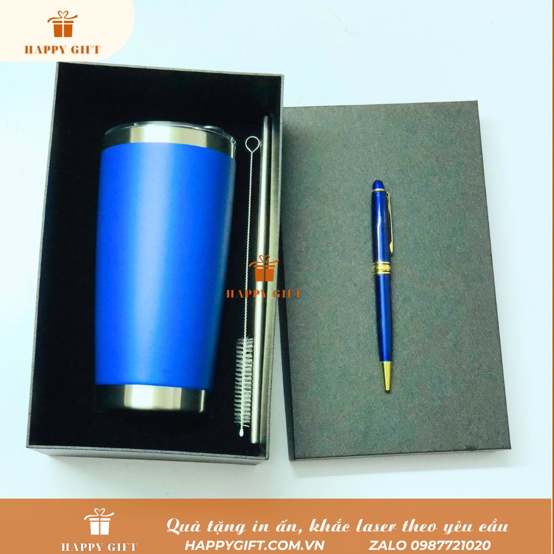 Cốc  giữ nhiệt nắp trong suốt 600ml, Cốc giữ nhiệt in khắc tên logo thương hiệu