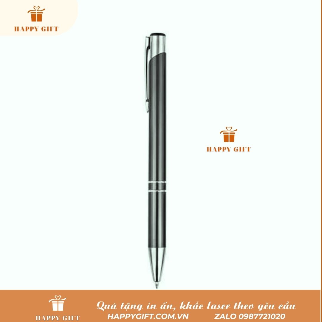 Bút Bi Ký chất liệu vỏ nhôm Quà Tặng Giá Rẻ - Khắc lazer, in uv