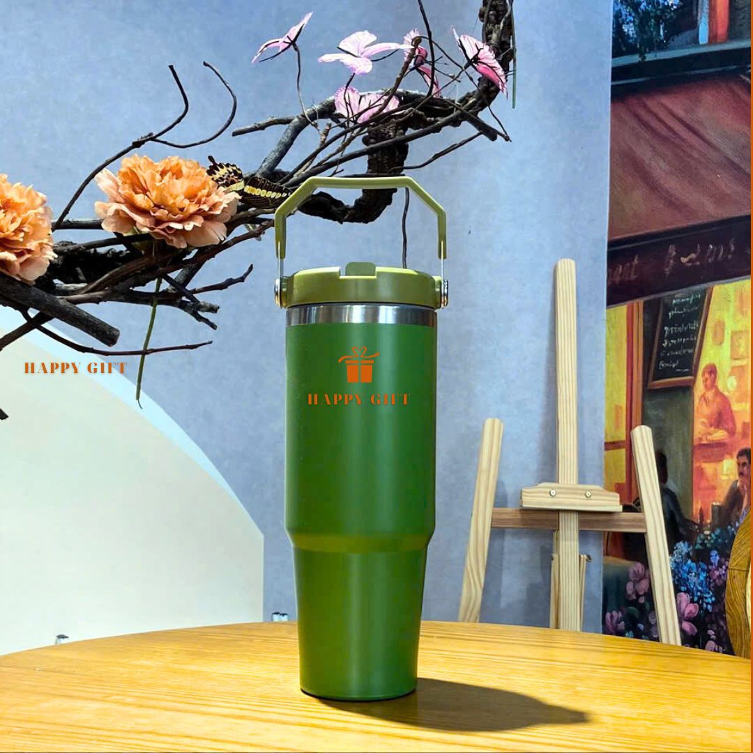 Cốc giữ nhiệt , ly giữ nhiệt 900ml inox 304 chống han rỉ, an toàn với 2 đầu uống tiện lợi