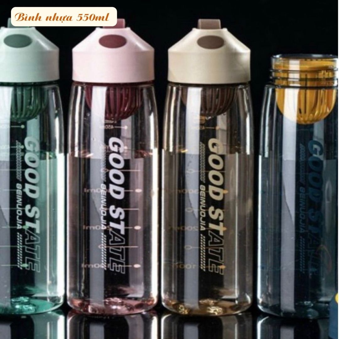 Bình nước thể thao good st 480ml/550ml có lõi lọc trà nhựa