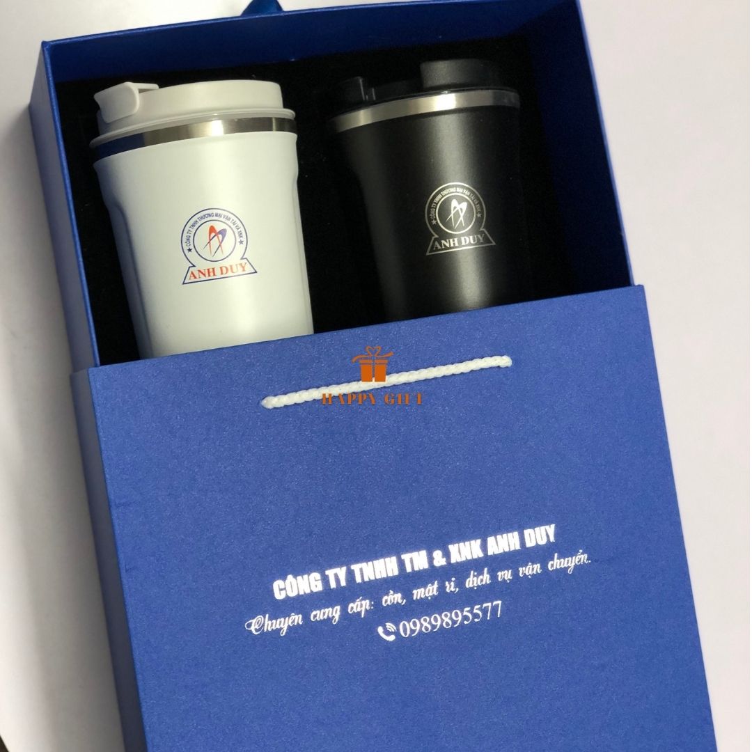 Set quà tặng - Bộ  cốc 510ml in khắc laser giá rẻ tiện lợi dành cho nhân viên, quà tặng công ty, sự kiện,...