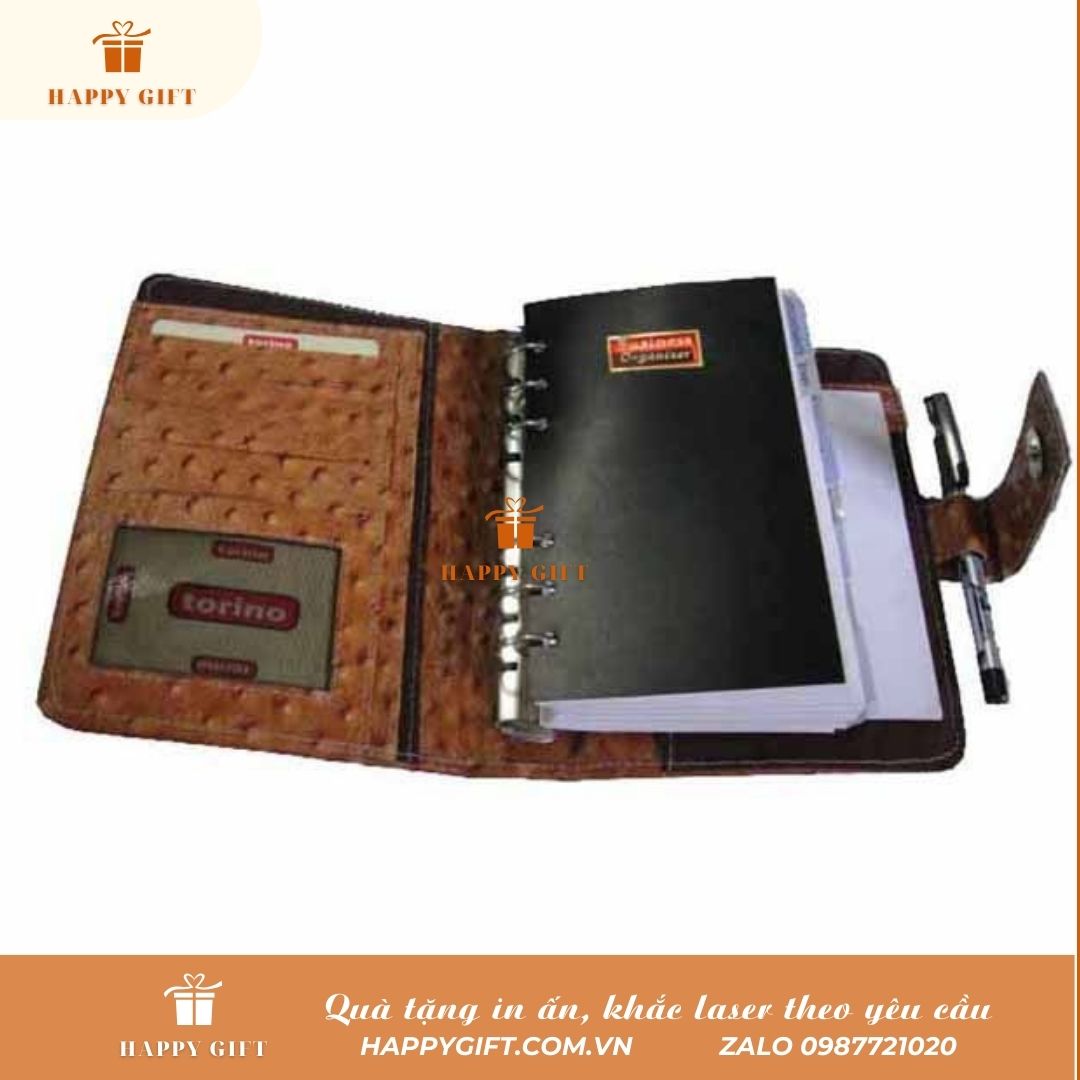 Khắc Laser sổ da, bìa sổ da, khắc laser quà tặng doanh nghiệp, quà tặng sự kiện