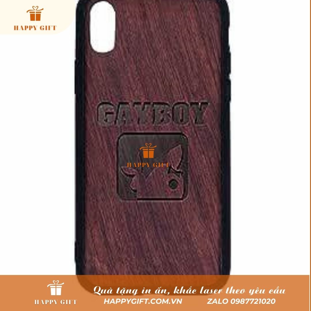 Khắc Laser ốp lưng gỗ