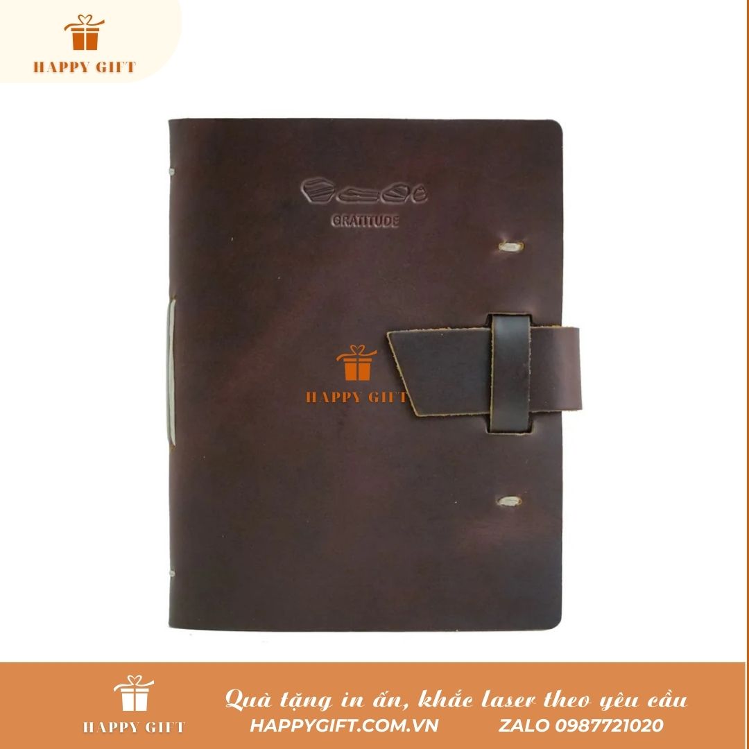 Khắc Laser sổ da, bìa sổ da, khắc laser quà tặng doanh nghiệp, quà tặng sự kiện