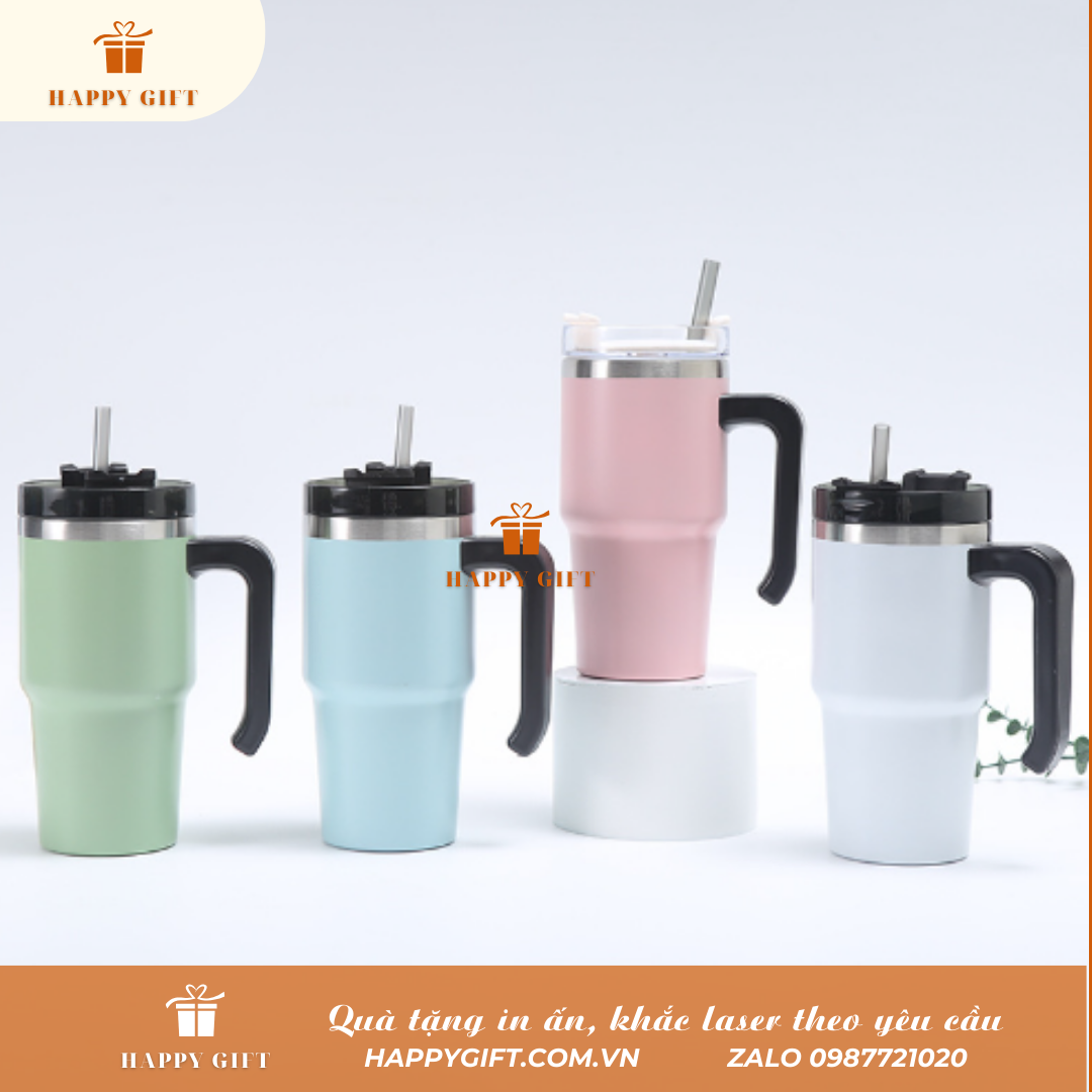 Cốc giữ nhiệt kiểu Mỹ có tay cầm