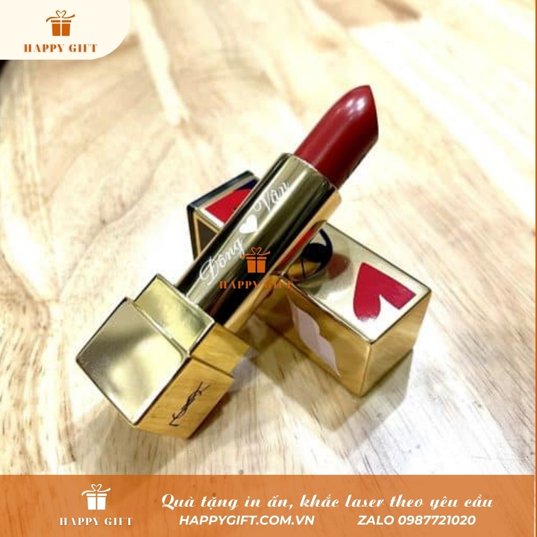 Khắc Laser Thỏi son theo yêu cầu tại Laser Hoàng Mai, ,khắc laser quà tặng doanh nghiệp, quà tặng sự kiện