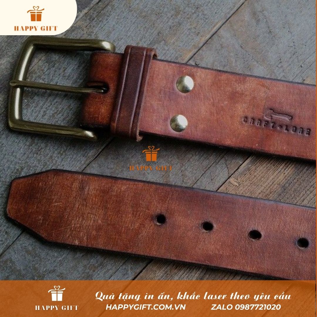 Khắc Laser thắt lưng da theo yêu cầu, Khắc laser thắt lưng da làm quà tặng doanh nghiệp, quà tặng sự kiện