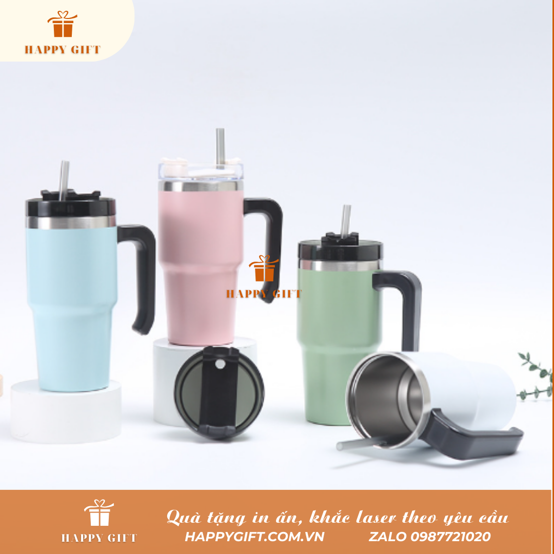 Cốc giữ nhiệt kiểu Mỹ có tay cầm