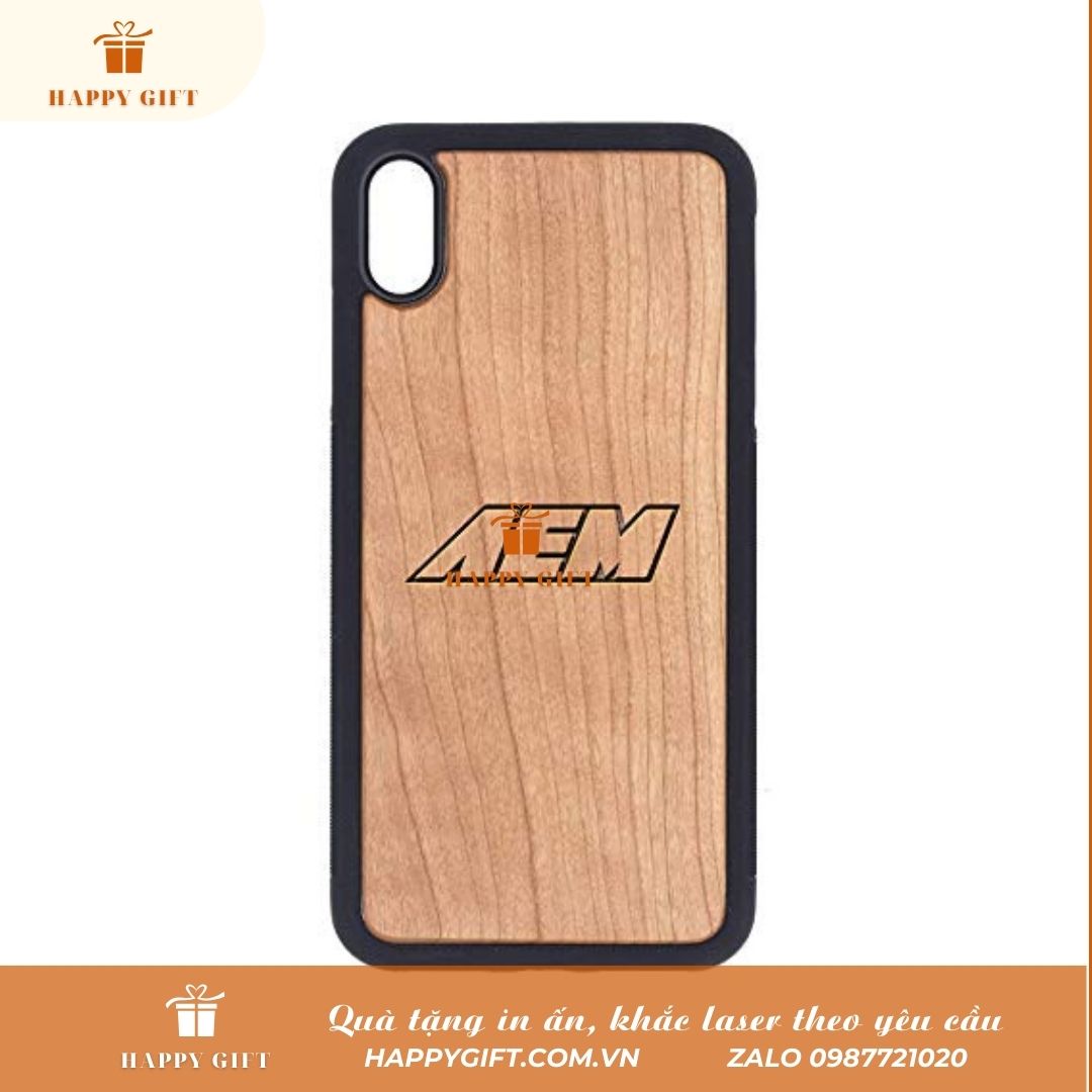 Khắc Laser ốp lưng gỗ