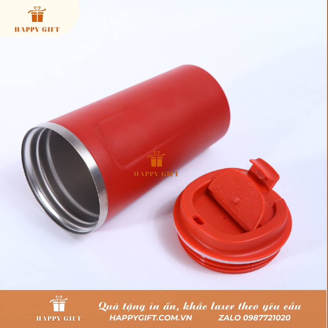 Cốc Coffee Giữ Nhiệt Cầm Tay In Logo Thương Hiệu