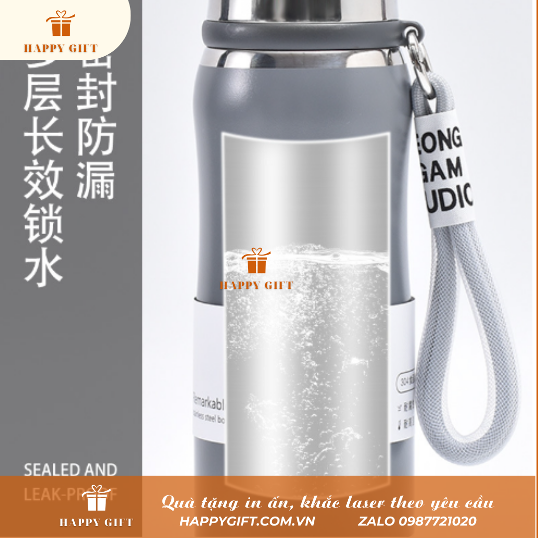 Bình giữ nhiệt thể thao 700ml in logo thương hiệu