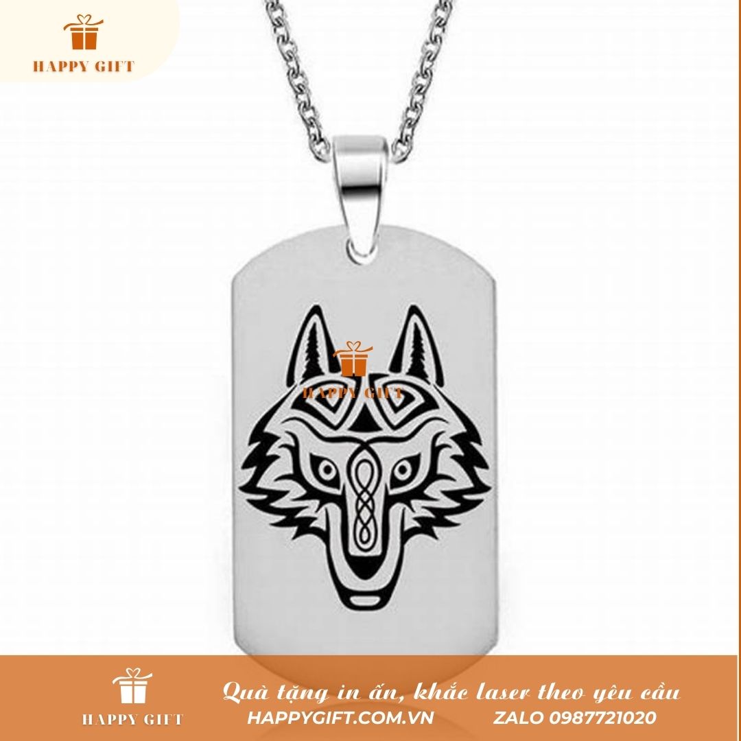 Khắc laser thẻ bài lính Dogtag