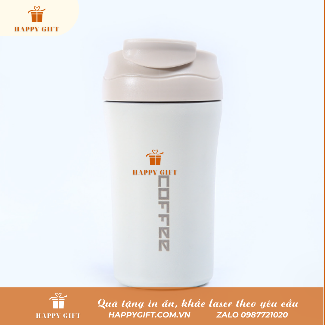 Cốc Coffee Giữ Nhiệt Inox 304 Khắc Tên Theo Yêu Cầu