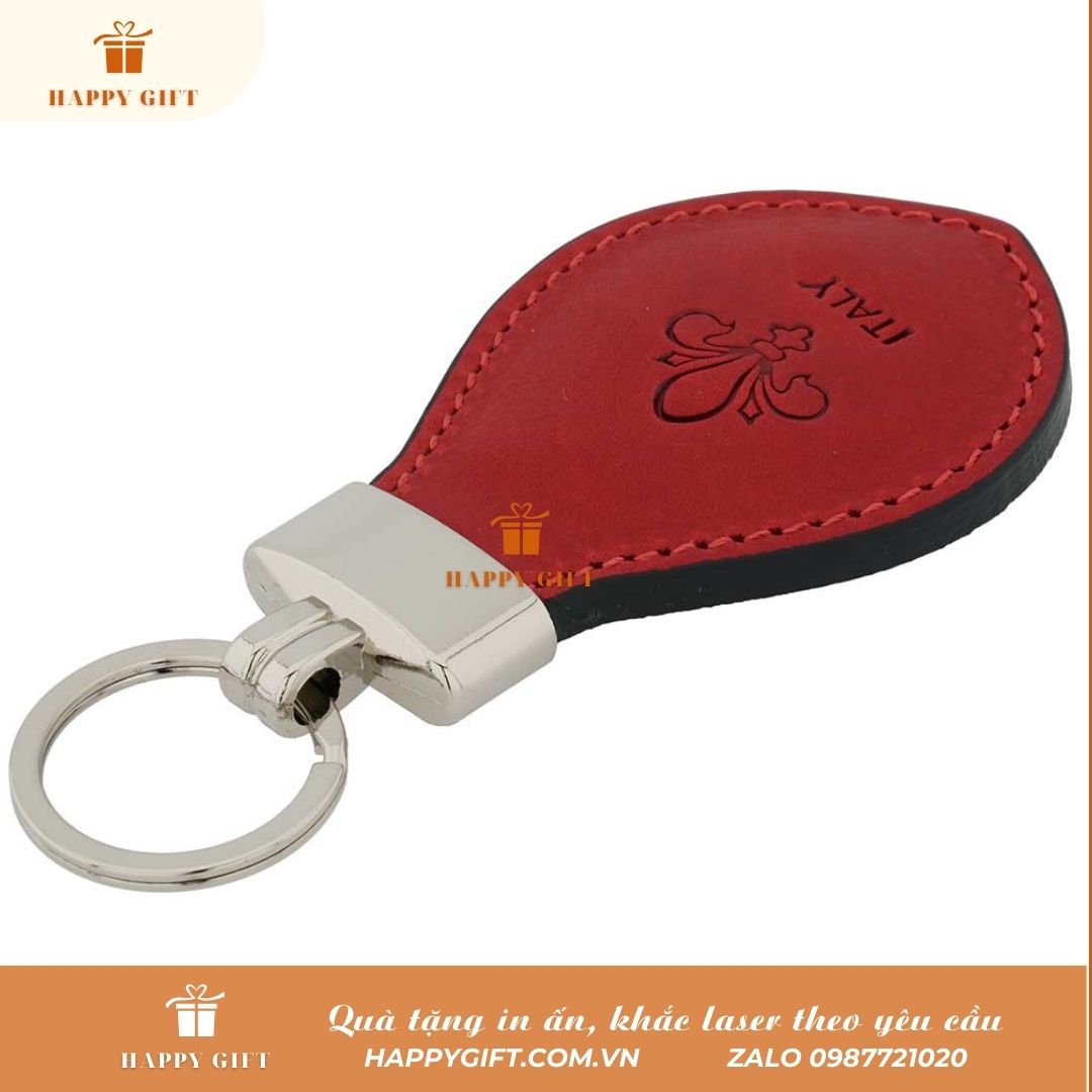 Khắc Laser móc khóa da, khắc laser quà tặng khuyến mại, quà tặng sự kiện