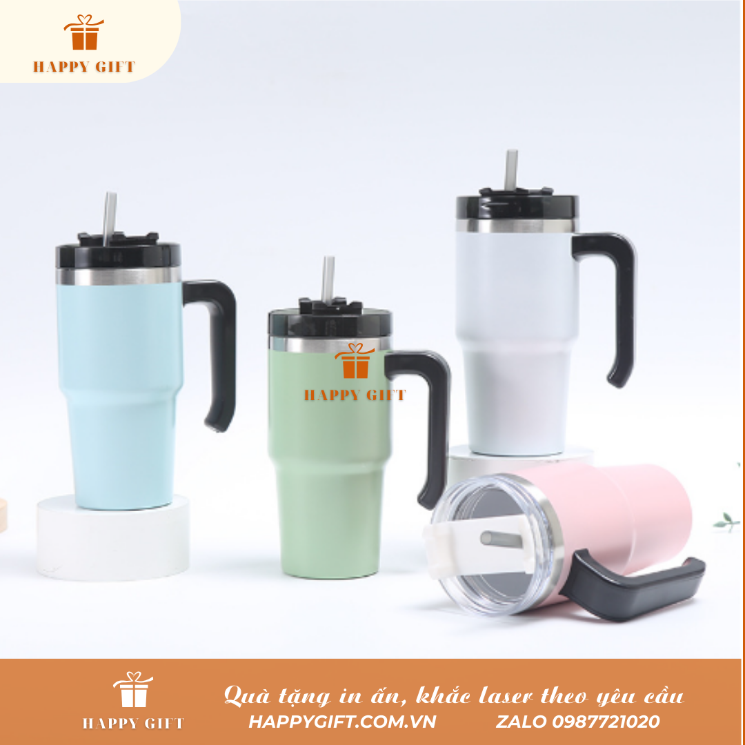 Cốc giữ nhiệt kiểu Mỹ có tay cầm