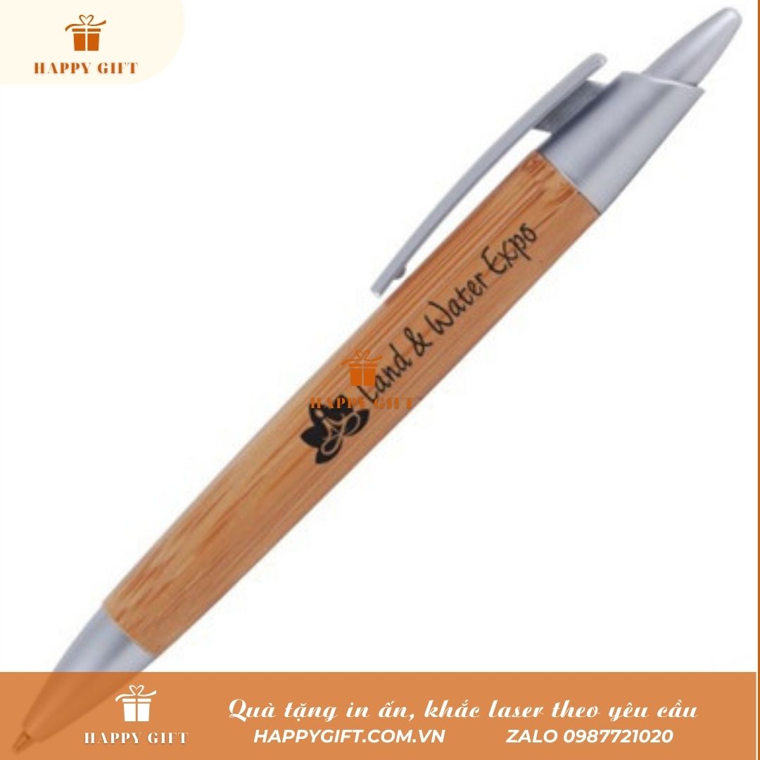 Khắc laser Bút gỗ theo yêu cầu, Khắc laser quà tặng doanh nghiệp, quà Tết, quà tặng sự kiện