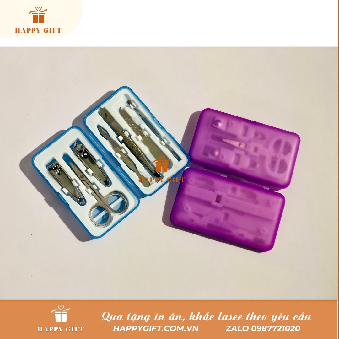 Bộ dụng cụ làm móng tại nhà hộp nhựa - Quà tặng doanh nghiệp, quà tặng khách hàng