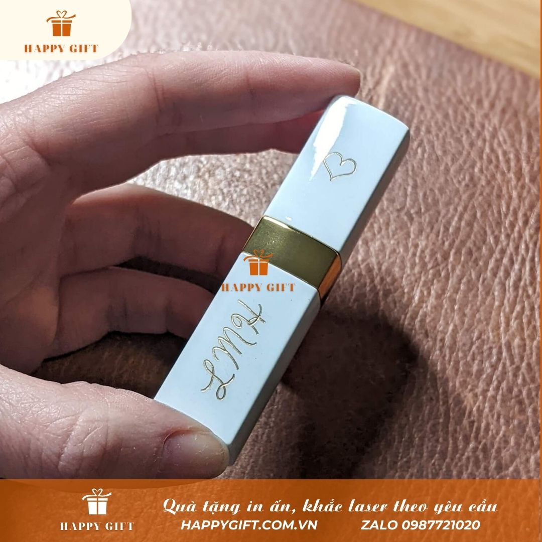 Khắc Laser Thỏi son theo yêu cầu tại Laser Hoàng Mai, ,khắc laser quà tặng doanh nghiệp, quà tặng sự kiện