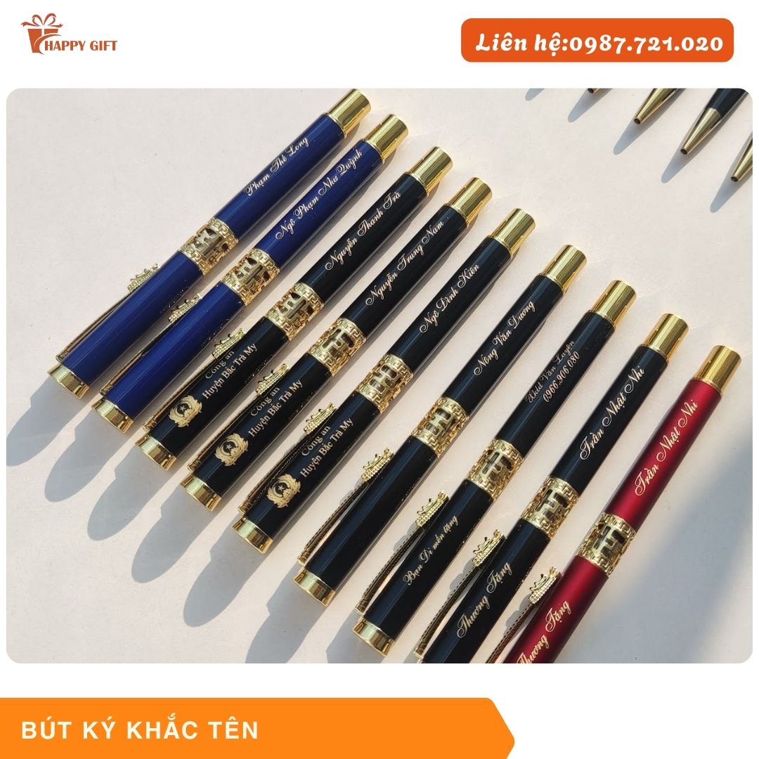 Tổng hợp các mẫu Bút ký khắc tên, logo theo yêu cầu, quà tặng doanh nghiệp, quà tặng sự kiện