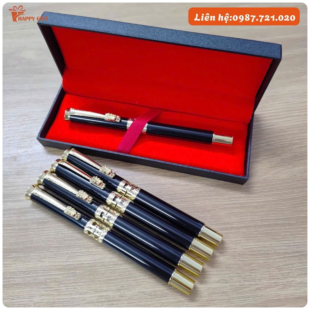 Bút bi kí họa tiết đầu rồng - Nhận khắc lazer theo yêu cầu giá cả hợp lý - Quà Tặng Giá Rẻ - Khắc lazer, in uv