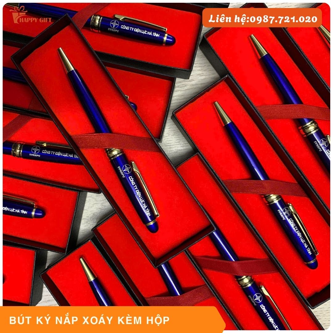 Bút Ký xoáy khắc vàng- Nhận khắc lazer theo yêu cầu giá cả hợp lý - Quà Tặng Giá Rẻ - Khắc lazer, in uv