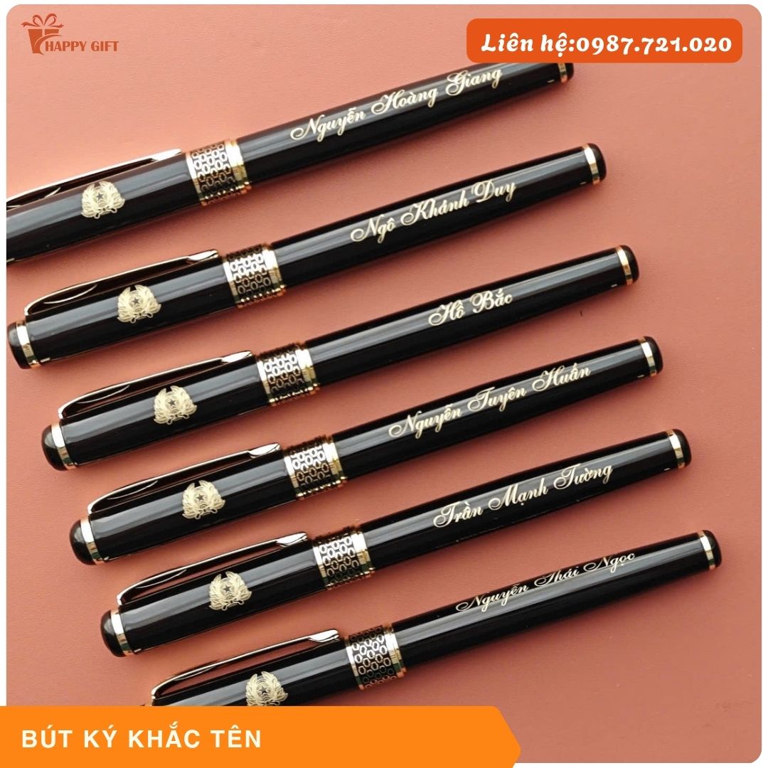 Bút Ký tổ ong khắc vàng- Nhận khắc lazer theo yêu cầu giá cả hợp lý. Quà Tặng Giá Rẻ - Khắc lazer, in uv