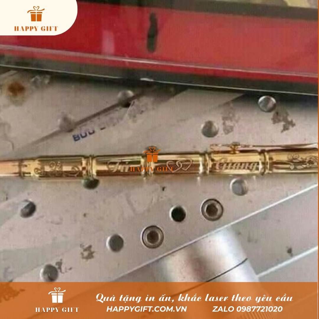 Khắc laser Bút vỏ đạn theo yêu cầu, Khắc laser theo yêu cầu, Khắc laser làm quà tặng
