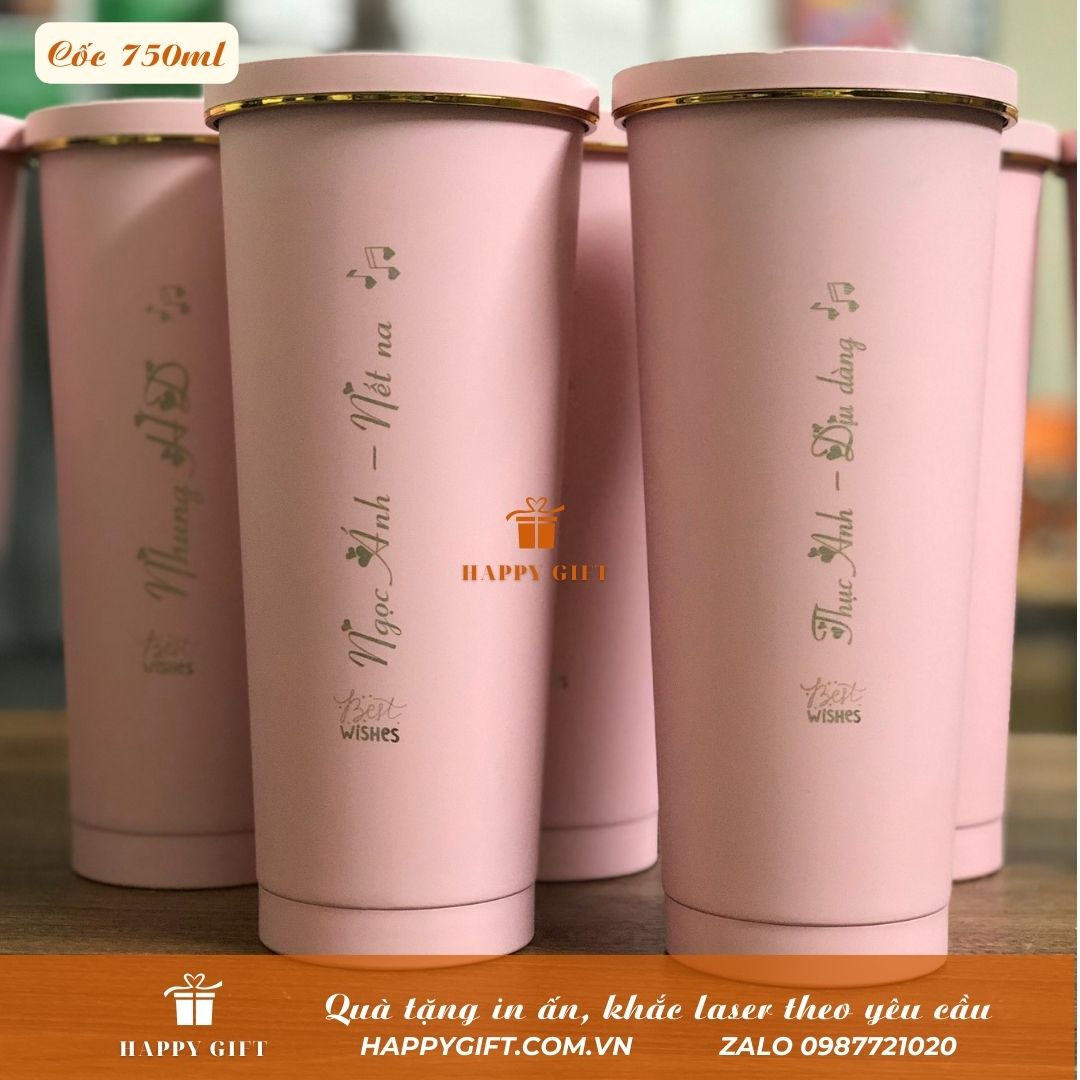 Quà tặng bình giữ nhiệt khắc tên, Quà tặng noel, Quà tặng doanh nghiệp, Quà Tết