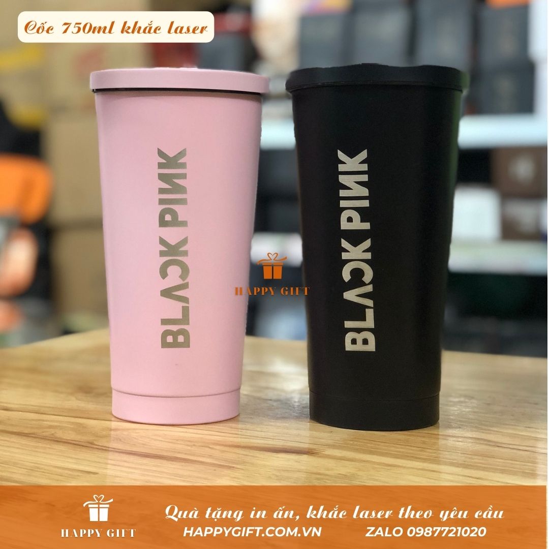 Cốc giữ nhiệt 750ml ly coffee inox 304, ly giữ nhiệt khắc tên theo yêu cầu