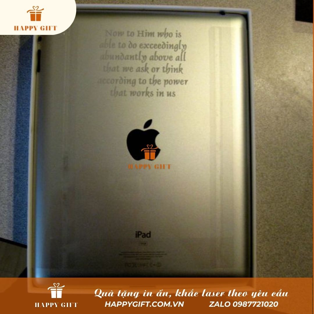 Khắc laser lưng điện thoại, iPad, laptop, Khắc laser chất lượng giá rẻ theo yêu cầu
