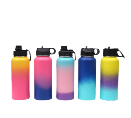 Bình giữ nhiệt màu Ombre 650ml, Bình giữ nhiệt in khắc tên logo thương hiệu