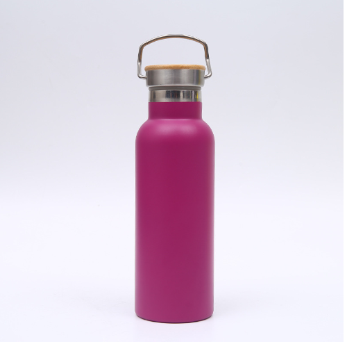 Bình giữ nhiệt hình chai nước có quai xách 500ml, Bình giữ nhiệt in khắc tên logo