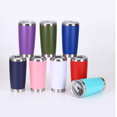 Cốc  giữ nhiệt nắp trong suốt 600ml, Cốc giữ nhiệt in khắc tên logo thương hiệu