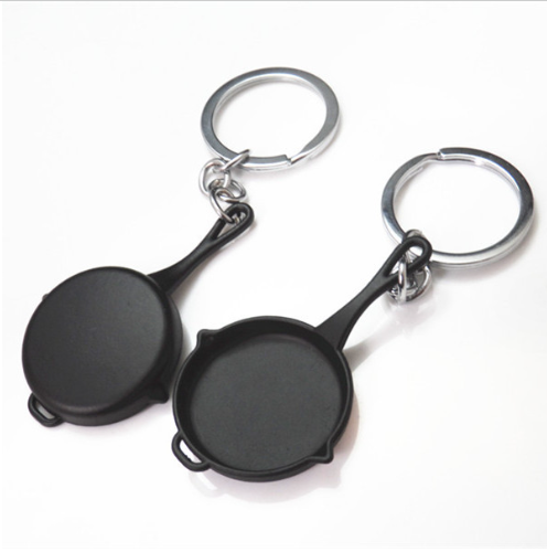 Quà tặng móc khóa khắc tên, móc khóa hình cái chảo khắc tên, quà tặng doanh nghiệp