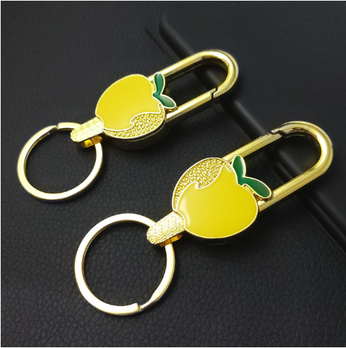 Quà tặng móc khóa khắc tên, móc khóa ô tô hình quả táo khắc tên, quà tặng doanh nghiệp