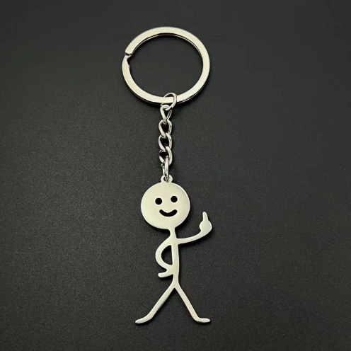 Quà tặng móc khóa khắc tên, móc khóa Stickman vui nhộn khắc tên, quà tặng doanh nghiệp