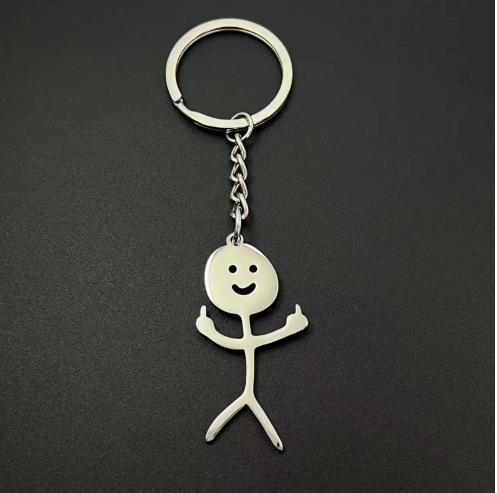 Quà tặng móc khóa khắc tên, móc khóa Stickman vui nhộn khắc tên, quà tặng doanh nghiệp