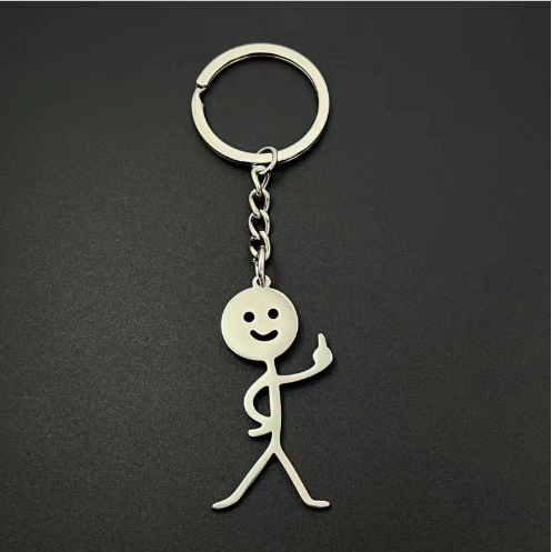 Quà tặng móc khóa khắc tên, móc khóa Stickman vui nhộn khắc tên, quà tặng doanh nghiệp