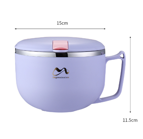 Cốc ăn mì phong cách Nhật Bản, bát mì, hộp cơm văn phòng
