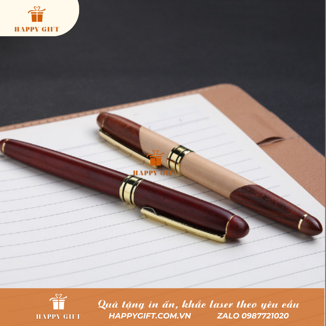 Bút ký nắp cài khắc tên, logo theo yêu cầu, quà tặng doanh nghiệp, quà tặng sự kiện
