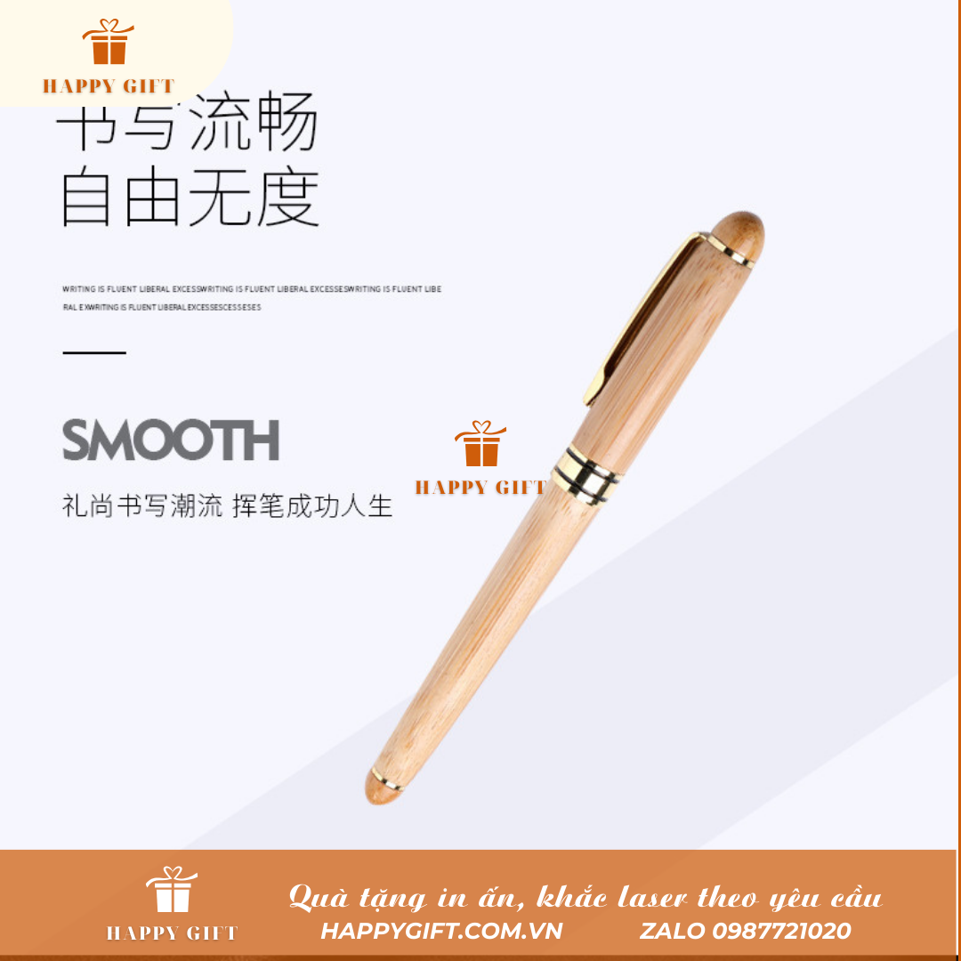 Bút ký nắp cài khắc tên, logo theo yêu cầu, quà tặng doanh nghiệp, quà tặng sự kiện