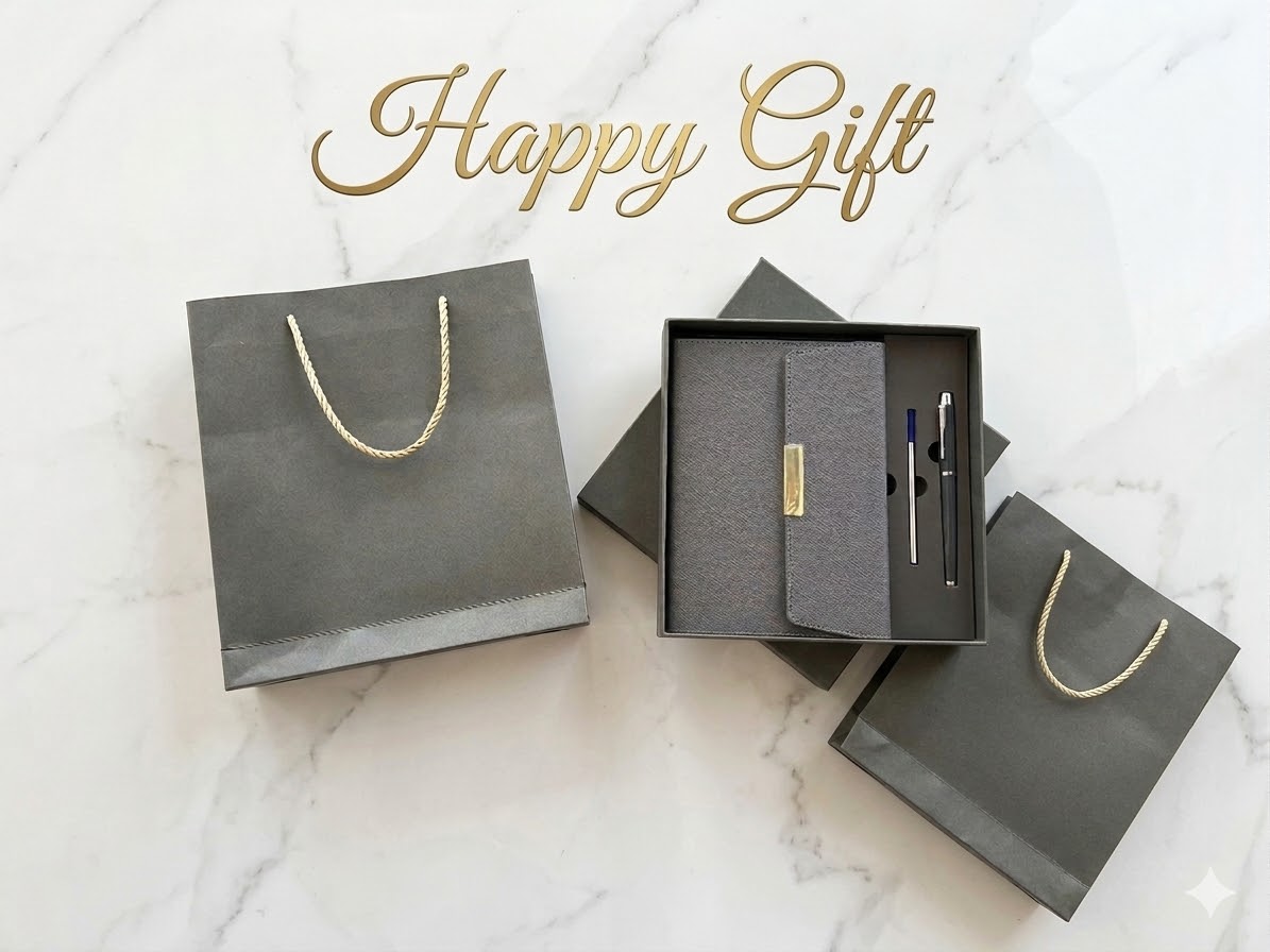 🎁 SET QUÀ SỔ + BÚT CAO CẤP – NHẬN KHẮC TÊN/LOGO THEO YÊU CẦU