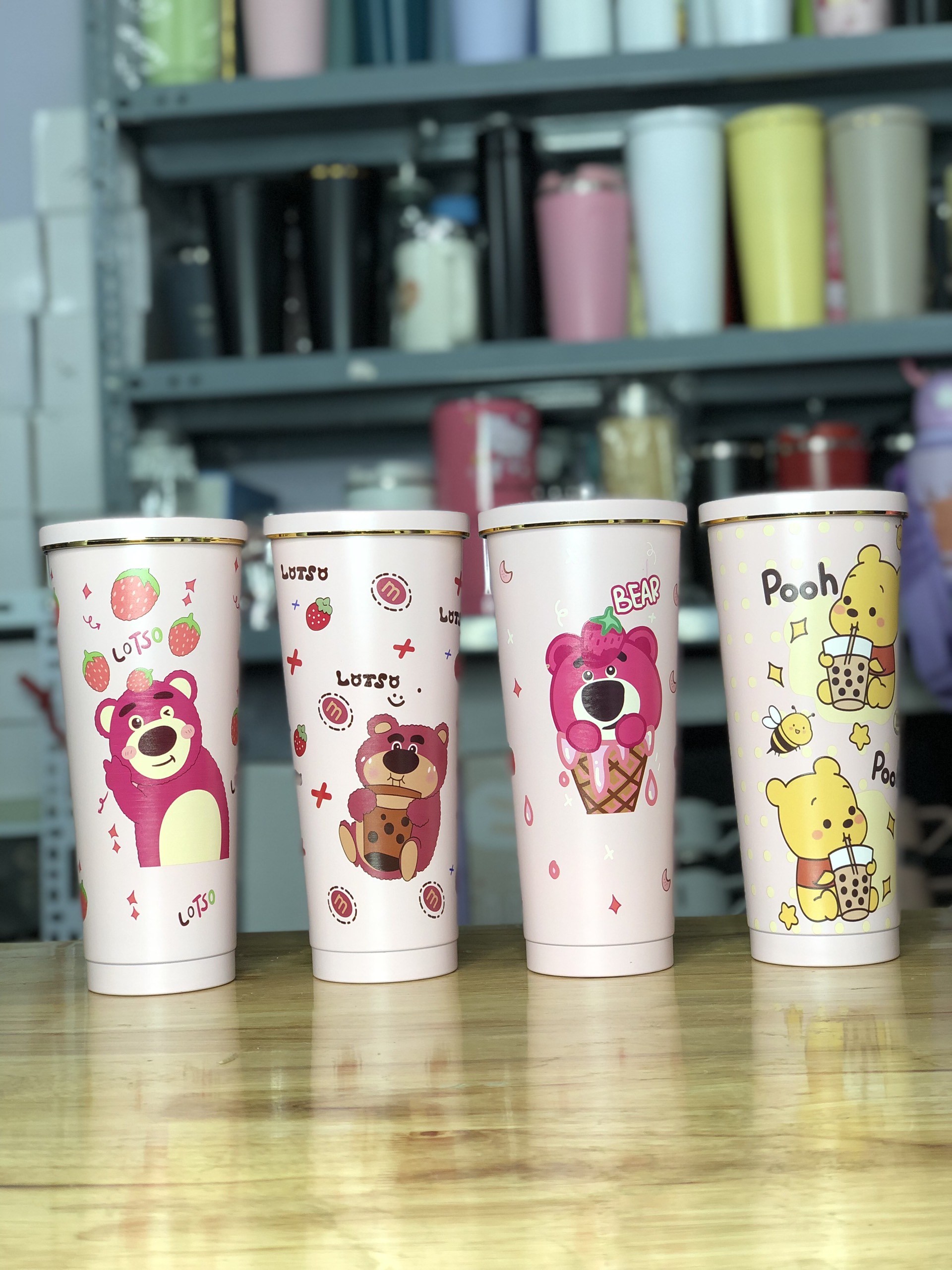 Ly giữ nhiệt in hình750ml tặng 1 nút bịt ống hút,1 nút bịt chống tràn,1 túi trong,1 ống hút